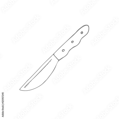 knife scetch. vector