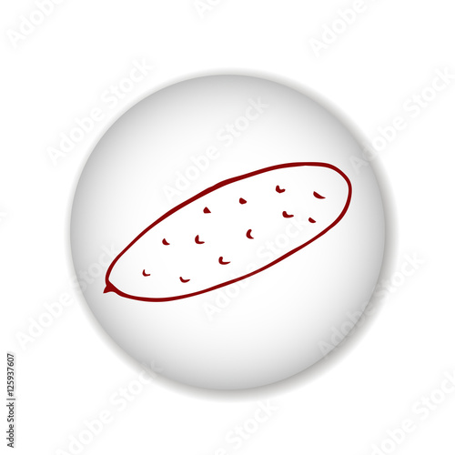 cucumber scetch. vector