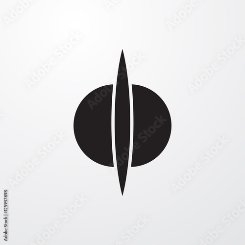 atom fusion icon illustration
