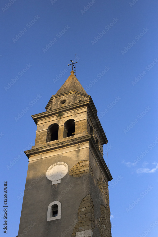 Church tower in Motovun, Istria - Croatia