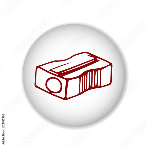pencil sharpener scetch. vector