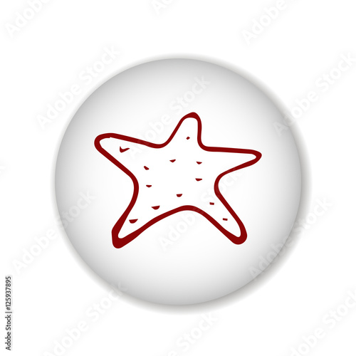 sea star scetch. vector 