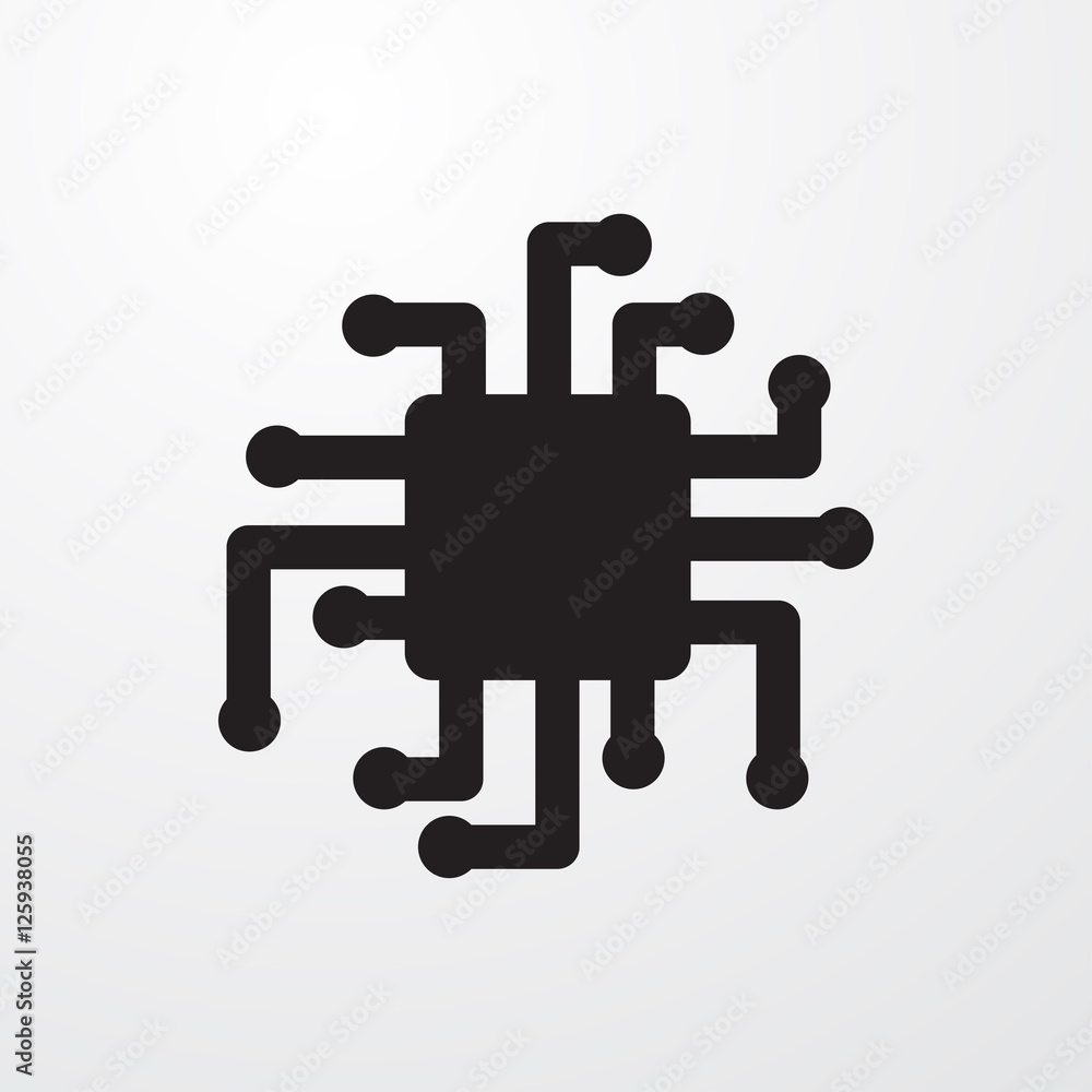 CPU icon illustration CPU icon illustration