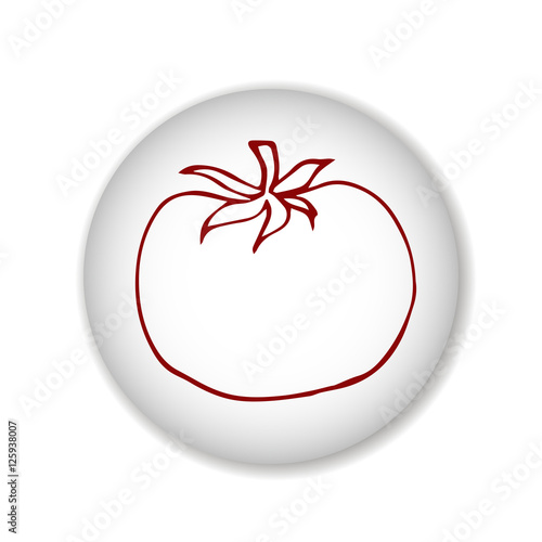 tomato vector scetch