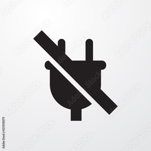 no plug icon illustration