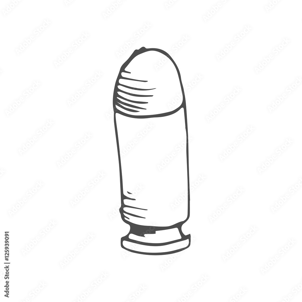 bullet scetch. vector bullet scetch. vector