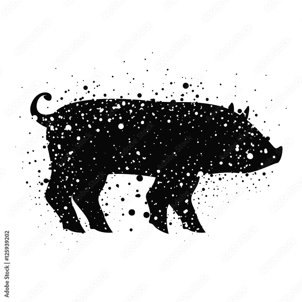 Pork icon. Livestock animal life nature and fauna theme. Vector illustration Pork icon. Livestock animal life nature and fauna theme. Vector illustration