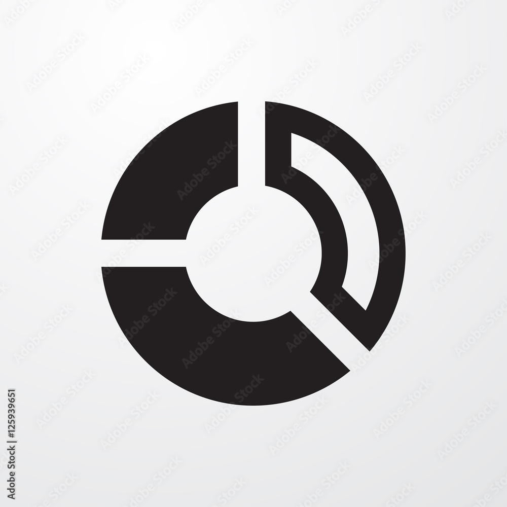 pie chart icon illustration pie chart icon illustration