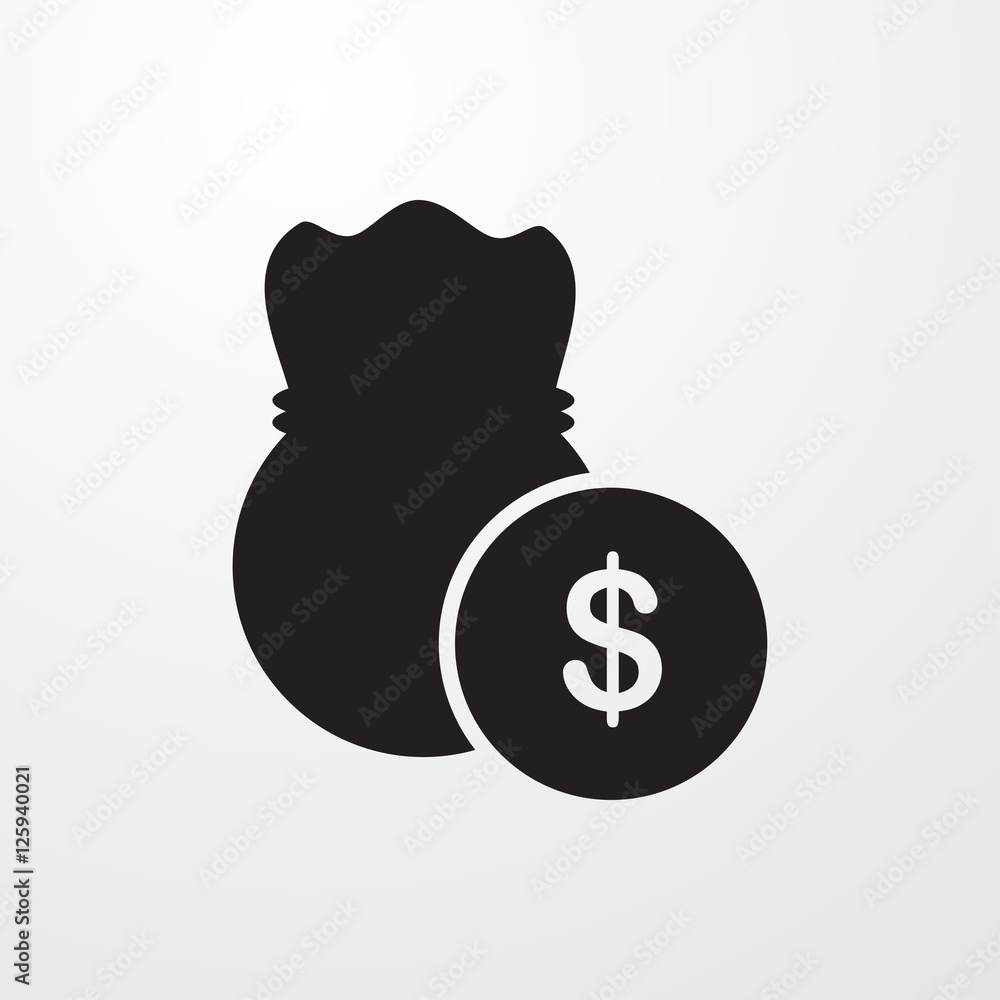 money bag icon illustration money bag icon illustration