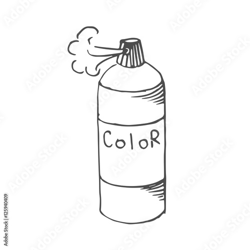 spray scetch vector eps 10