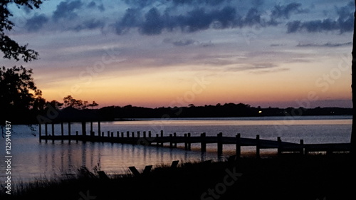 Sunset by the dock © Heather