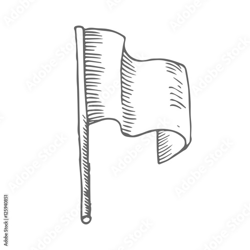 flag vector scetch