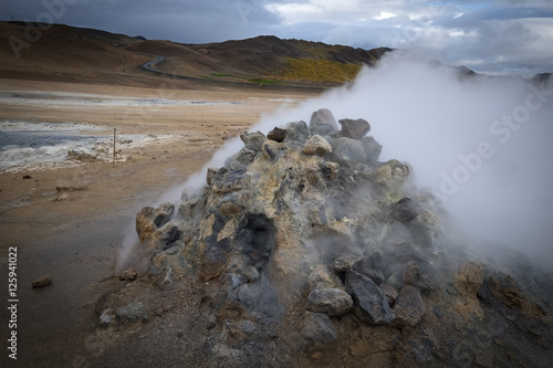 Obraz na plátně Fumarole, Iceland