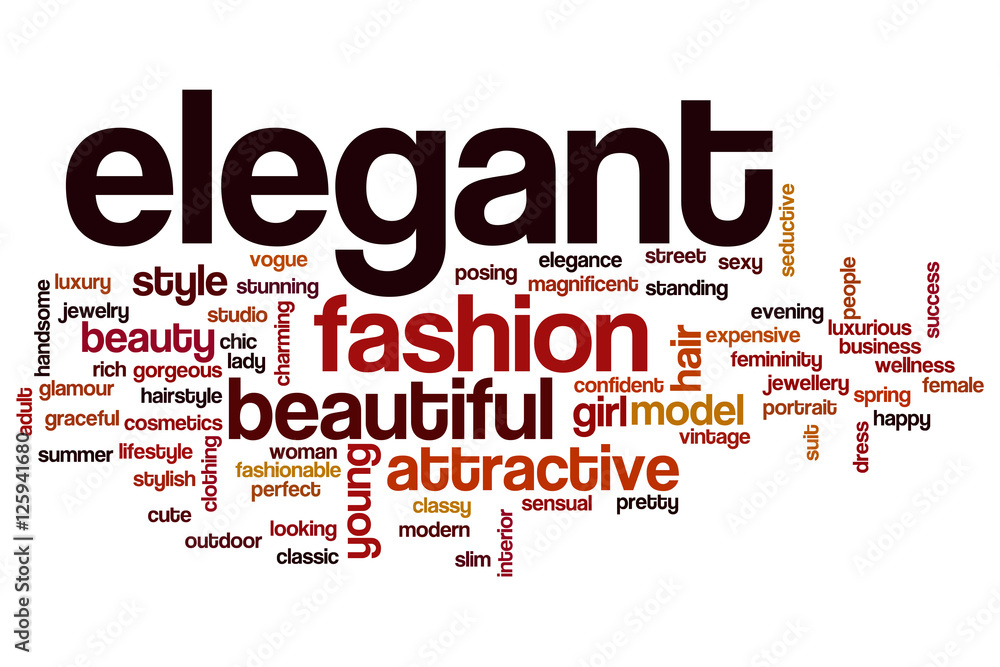 Elegant word cloud Elegant word cloud