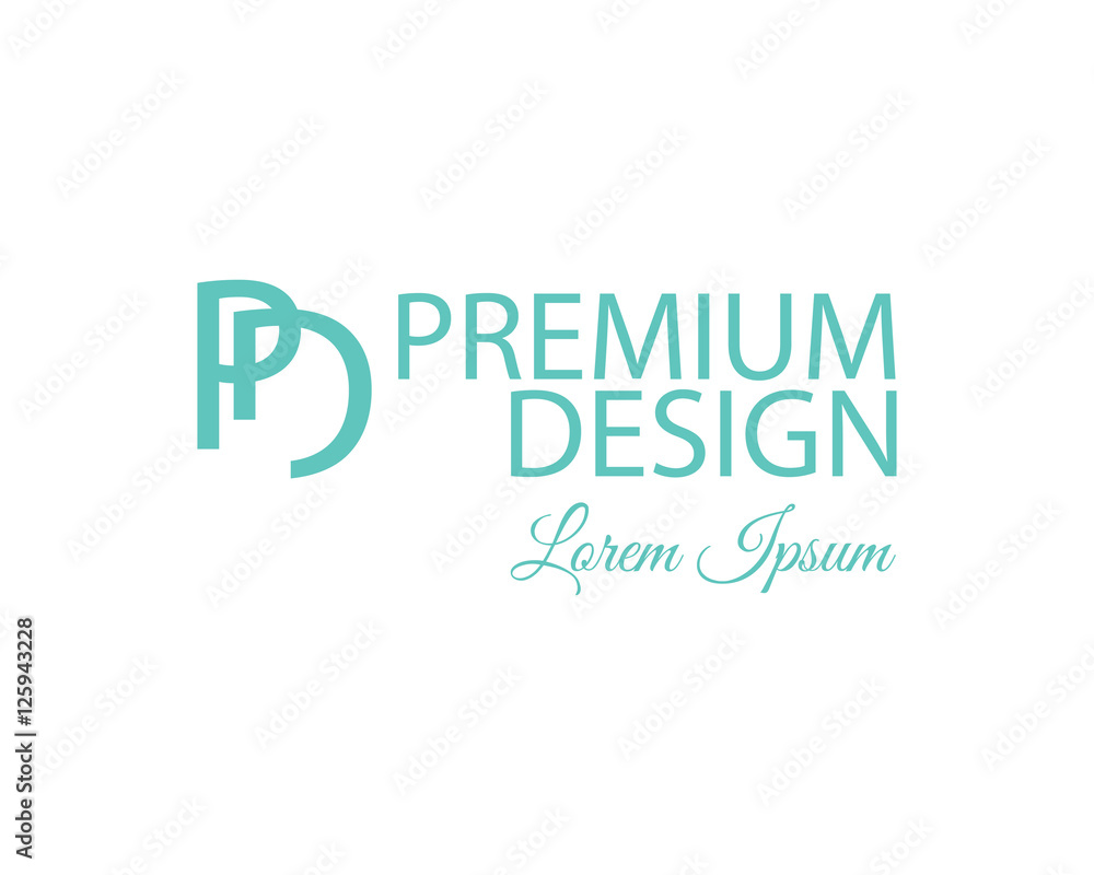 Polygonal Abstract Background and PD Logo Polygonal Abstract Background and PD Logo