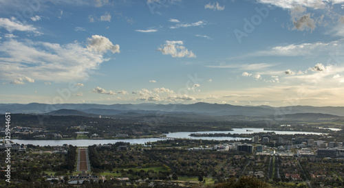 View of Canberra city