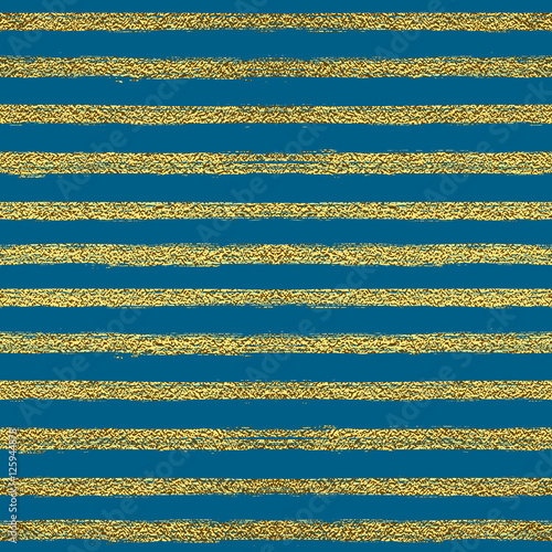 Seamless pattern with gold stripes
