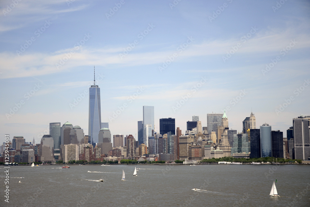 Obraz premium New York City USA Skyline Big Apple River view