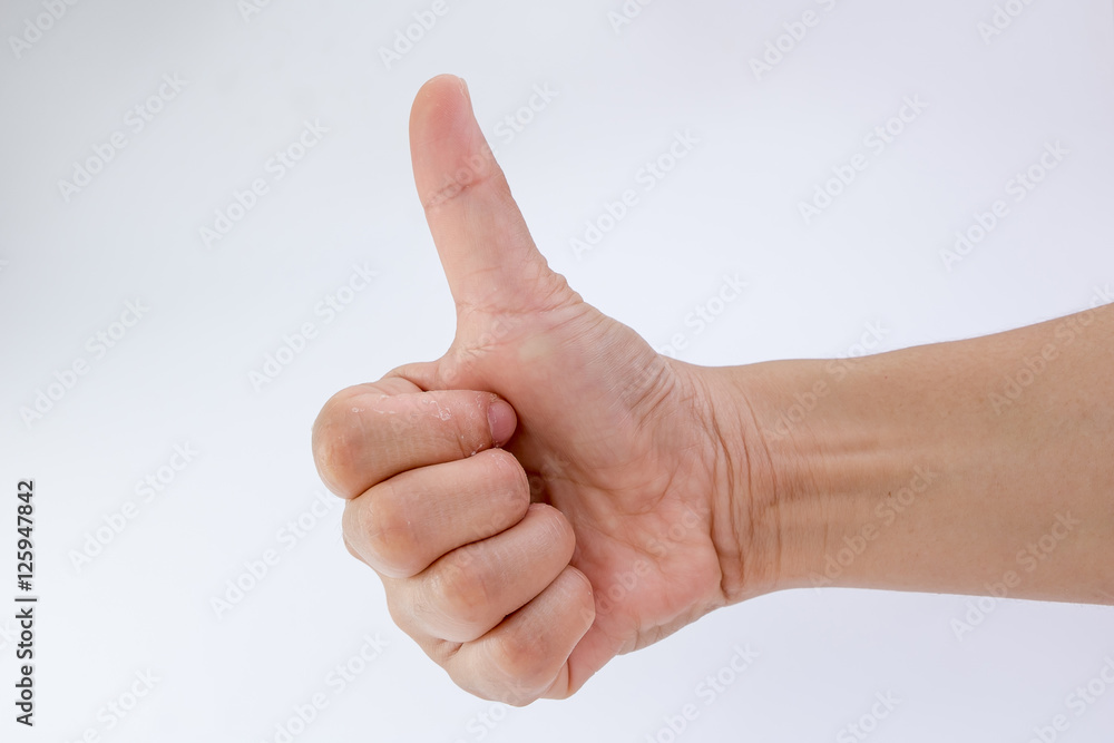 The symbol various hand isolated On a white background The symbol various hand isolated On a white background