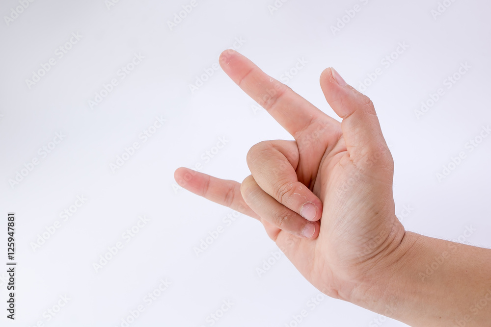 The symbol various hand isolated On a white background The symbol various hand isolated On a white background
