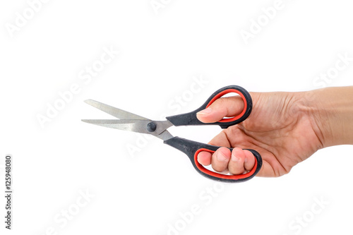 Handle Scissors isolated On a white background