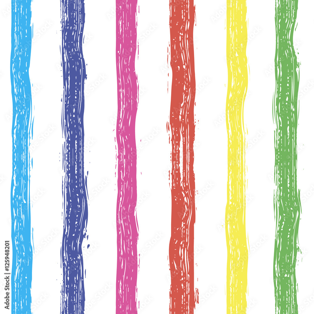Fototapeta premium Hand painted brush strokes seamless pattern