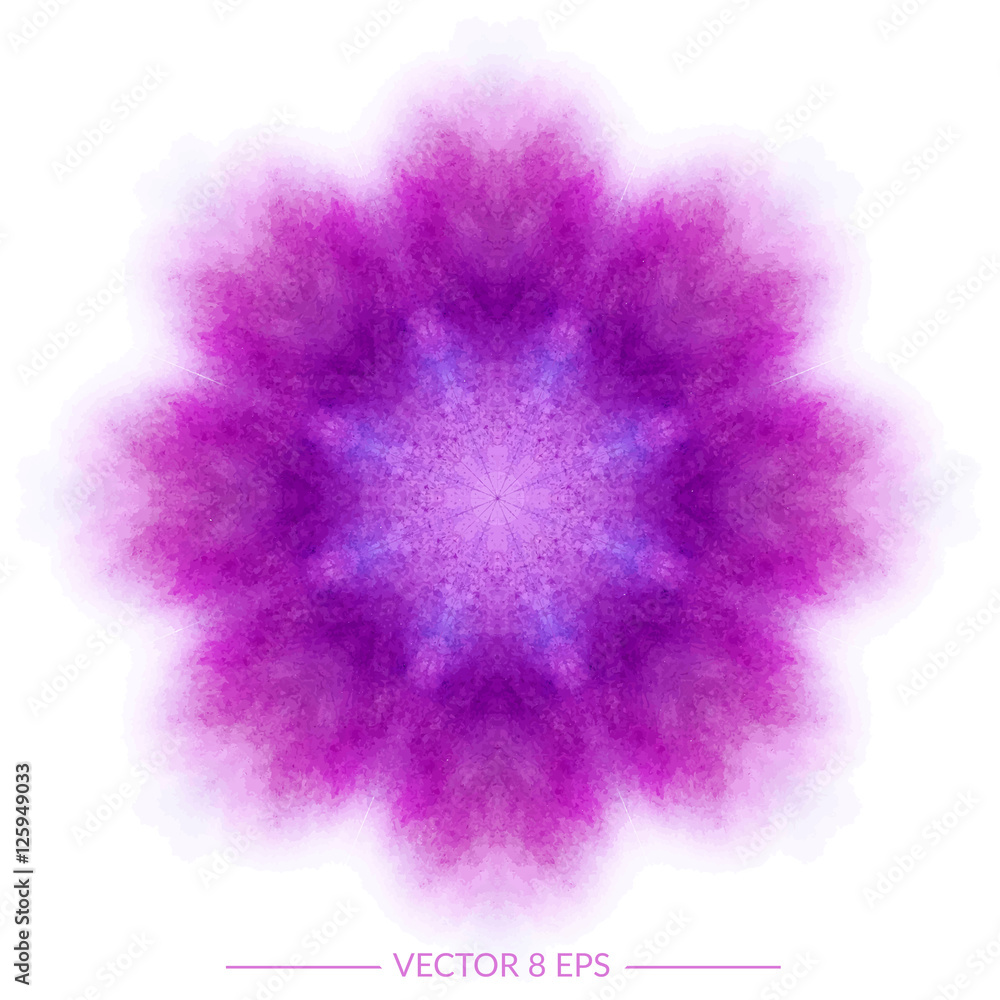 Vector watercolor mandala