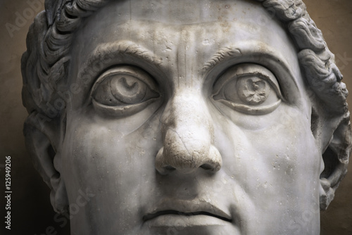 Statue of Roman Nobel Man in Rome  Italy