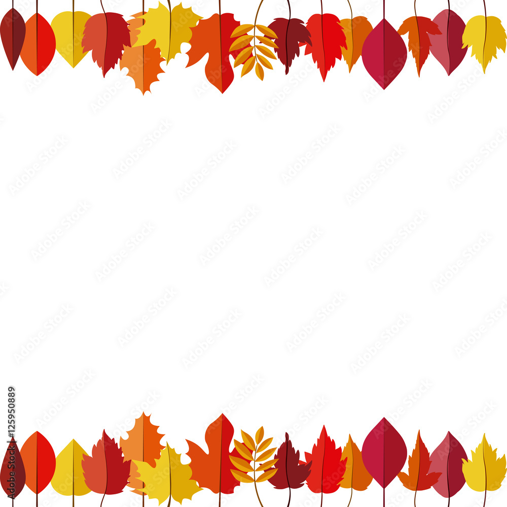 Leaves icon. Autumn season floral garden and nature theme. Vector illustration Leaves icon. Autumn season floral garden and nature theme. Vector illustration
