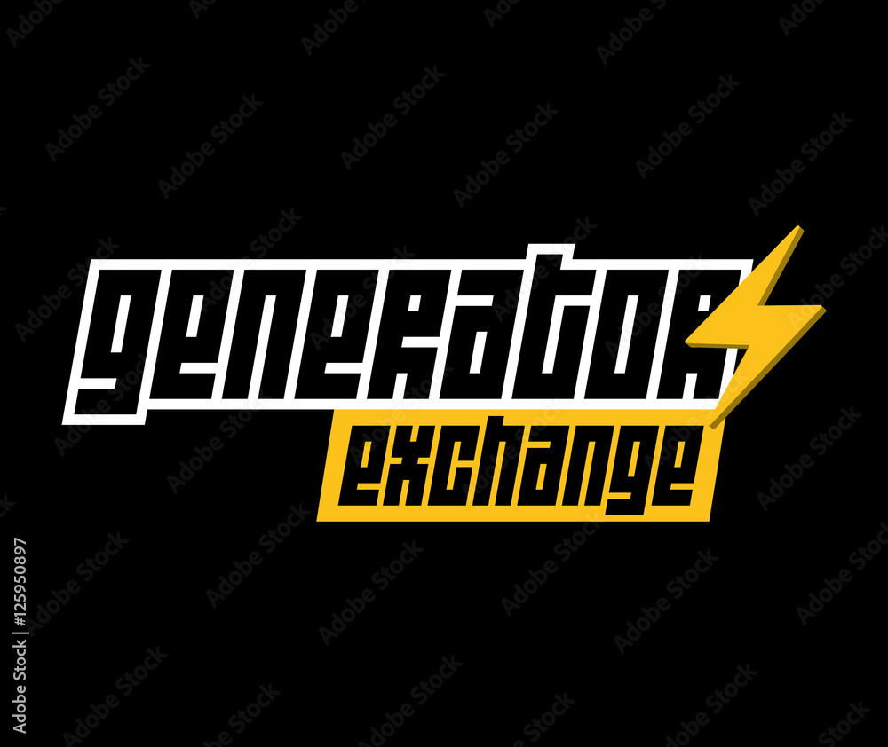 Obraz premium Generator Exchange Logo