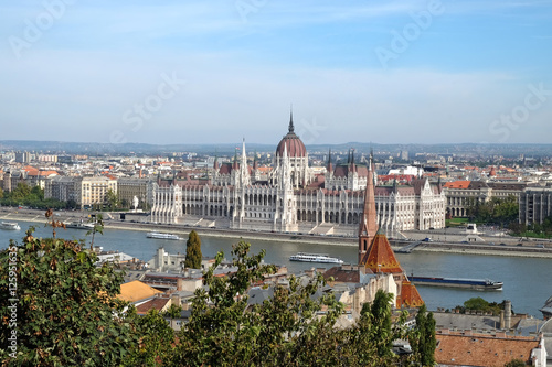 View of the Parliament of Hungary from Buda castle