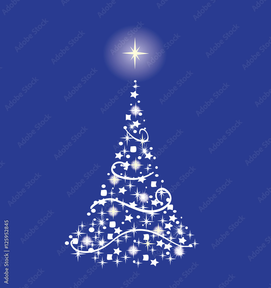 Christmas Card With Tree Christmas Card With Tree