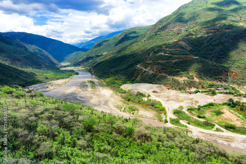 Naklejka premium Chicamocha Canyon View