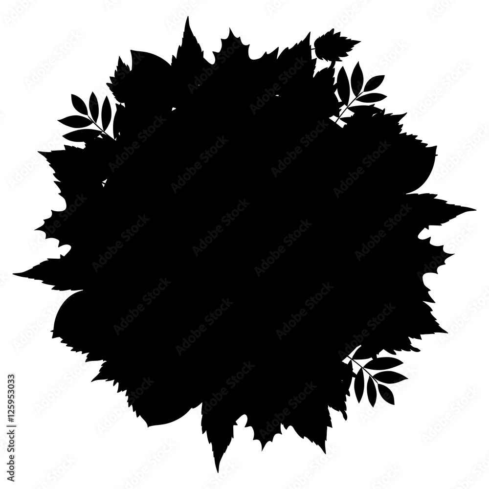 Leaves icon. Autumn season floral garden and nature theme. Vector illustration Leaves icon. Autumn season floral garden and nature theme. Vector illustration