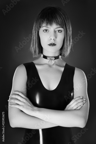 Bilde på lerret woman wearing latex