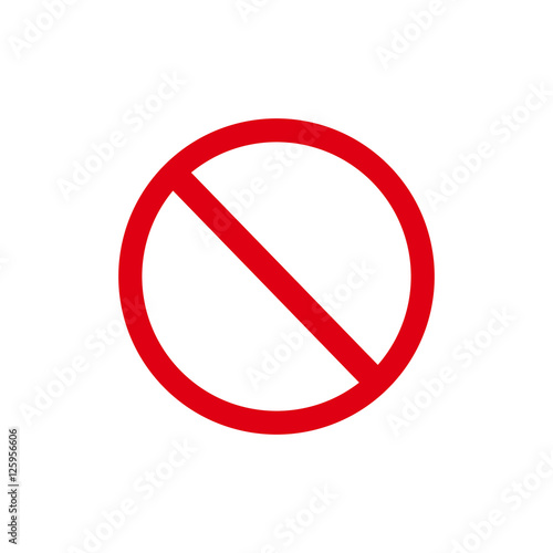 Free Download Prohibition sign vector - GFXLoad