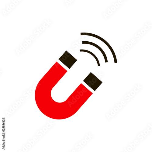 Magnet icon vector