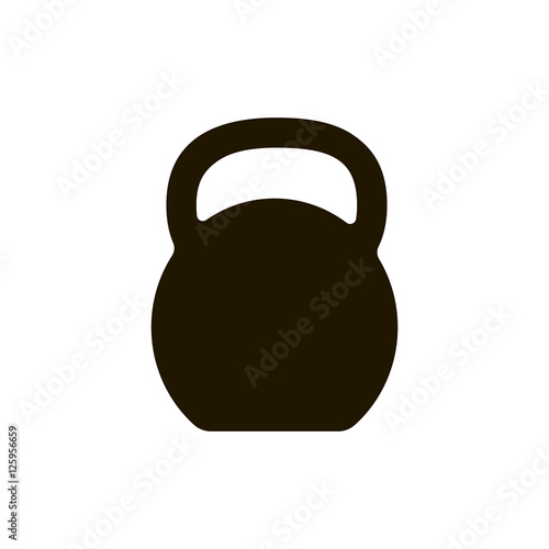 Kettlebell icon vector