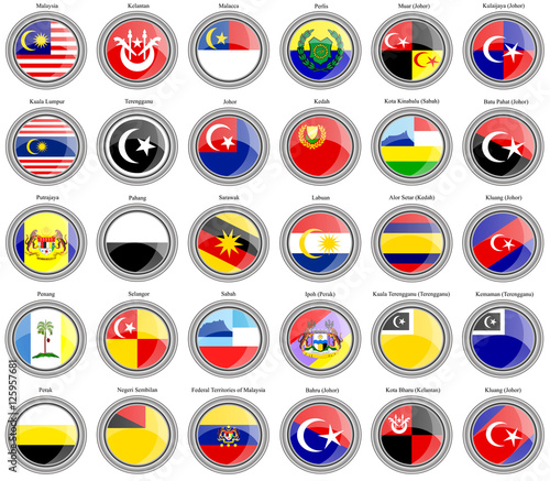Flags of the Malaysian states and cities
