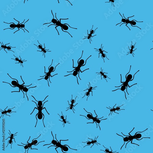 Ant insect seamless pattern 669 © Dimanchik