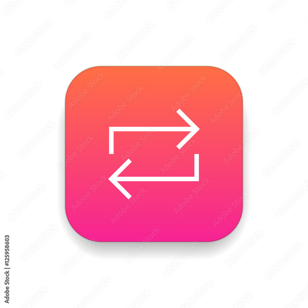 Loop icon vector, clip art. Also useful as logo, square app icon, web UI element, symbol, graphic image, silhouette and illustration. Loop icon vector, clip art. Also useful as logo, square app icon, web UI element, symbol, graphic image, silhouette and illustration.