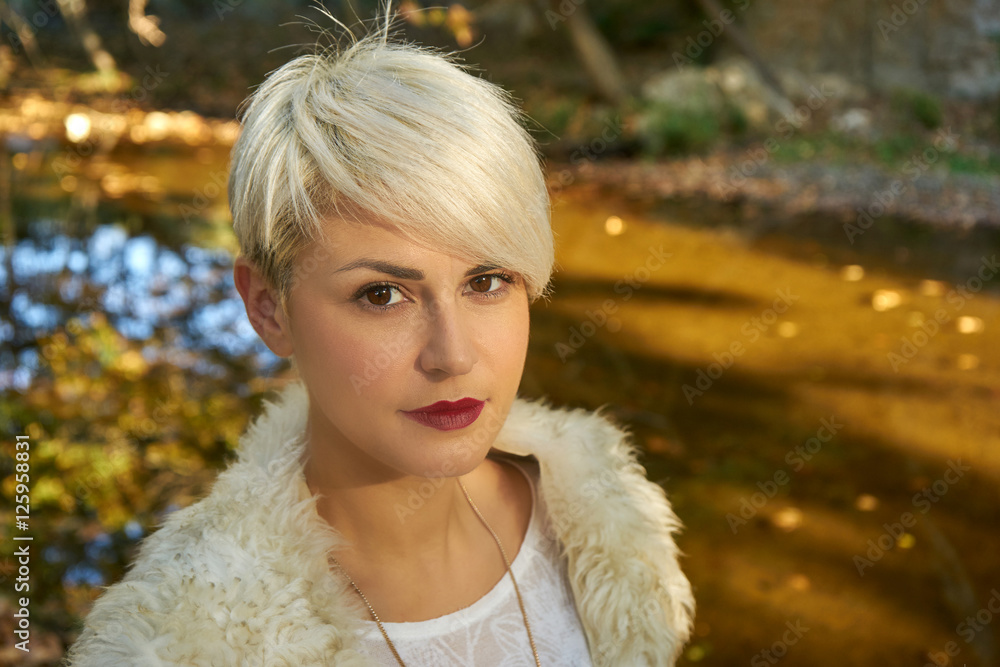 Portrait of a beautiful blond woman Portrait of a beautiful blond woman