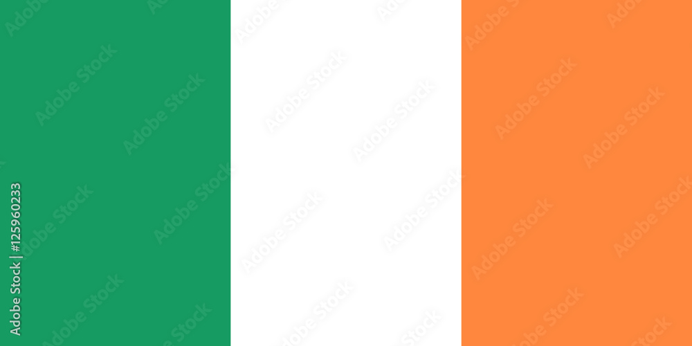 Official vector flag of Ireland . Republic of Ireland . Official vector flag of Ireland . Republic of Ireland .