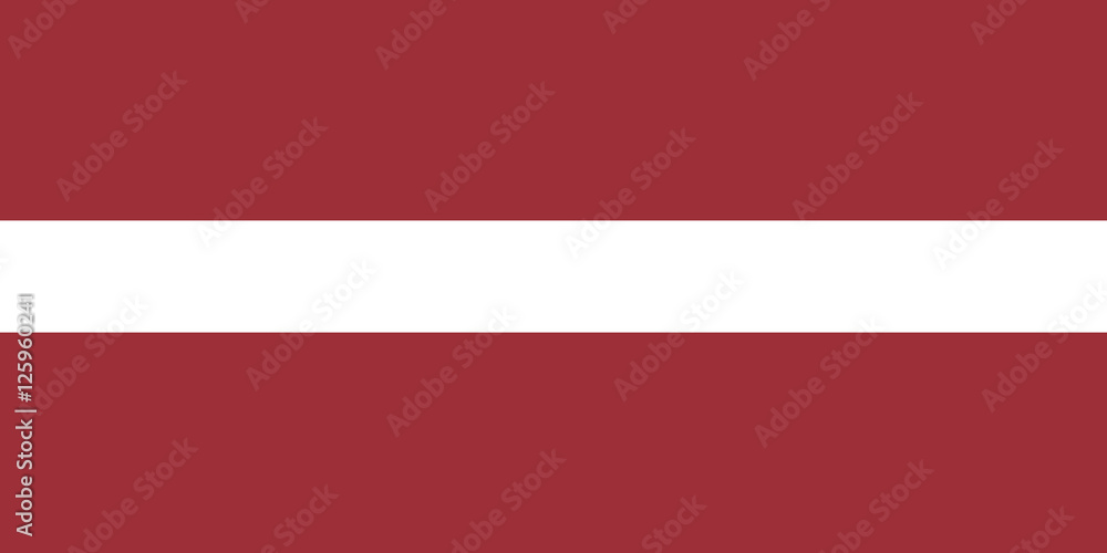 Fototapeta premium Official vector flag of Latvia . Republic of Latvia .