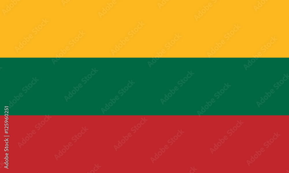 Official vector flag of Lithuania . Republic of Lithuania Official vector flag of Lithuania . Republic of Lithuania