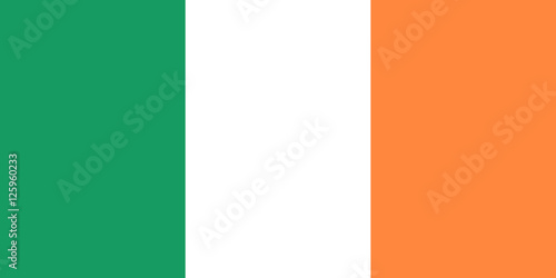 Official vector flag of Ireland . Republic of Ireland .