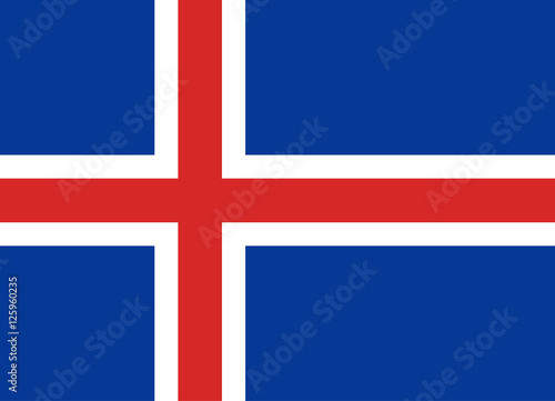 Official vector flag of Iceland . Republic of Iceland .