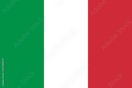 Official vector flag of Italy . Italian Republic .