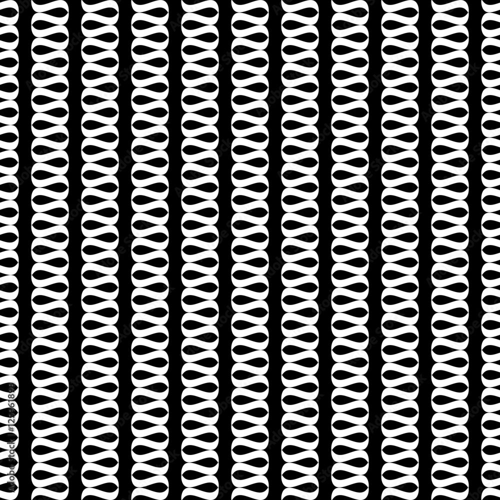 Wavy line white seamless pattern