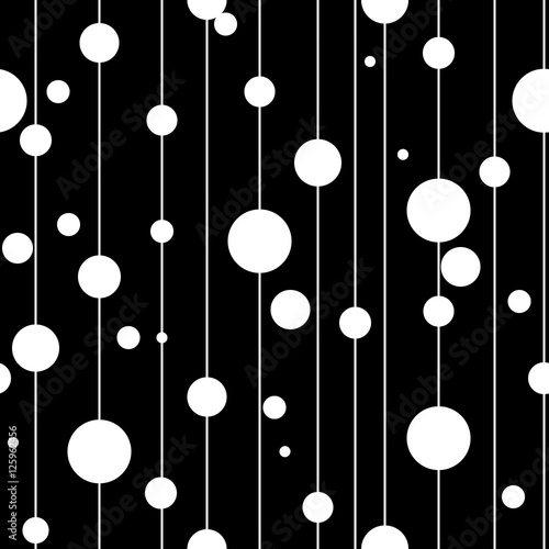 Polka dot on line seamless pattern